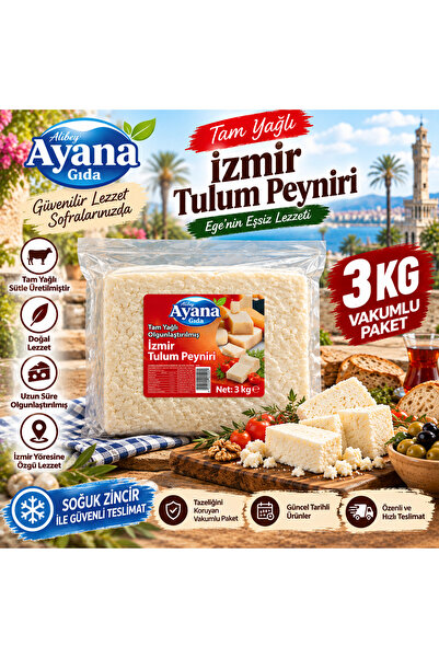S.S. İĞDELİ TARIMSAL KALKINMA KOOPERATİFİ İğdeli İzmir Tulum Peyniri 3kg
