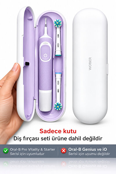 Wober Şarjlı Diş Fırçası Için Koruma kutusu, Sadece Oral B Pro, Vitality Ve O...
