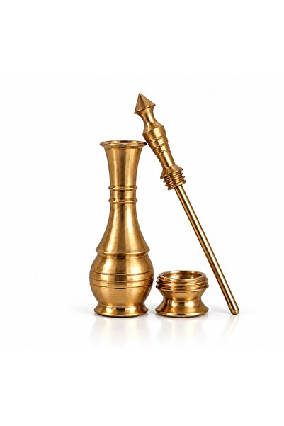 Athmad Taibah كحل الأثمد الأسود المنقوع بماء زمزم مع مكحلة نحاسية