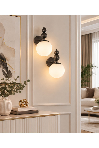 OSC HOME Sports Black Sconce Set of 2