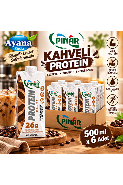 Pınar Kahveli Proteinli Sut 500ml x 6 adet