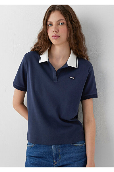 Mavi Logo Printed Navy Blue T-Shirt Regular Fit / Normal Cut 1614193-87524