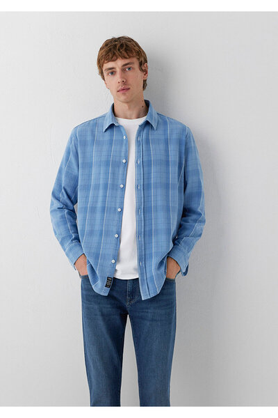Mavi Kareli Gömlek Regular Fit / Normal Kesim 0212110-A7946