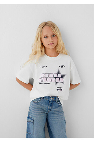 Mavi Printed Ecru T-Shirt Loose Fit / Relaxed Comfortable Cut 7610485-70057