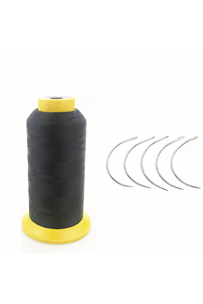 Choice BLACK Type C Crochet 5pc with Thread Hair Extension Tools Hair Salon S...
