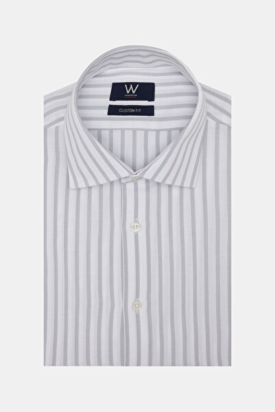 W Collection BEYAZ UZUN KOLLU GÖMLEK