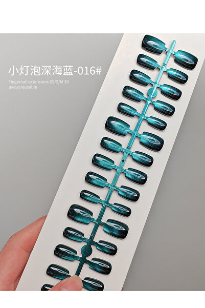 Choice8 army green 30Pcs/Strip Medium-length Fake Nail Acrylic Wear False Nai...