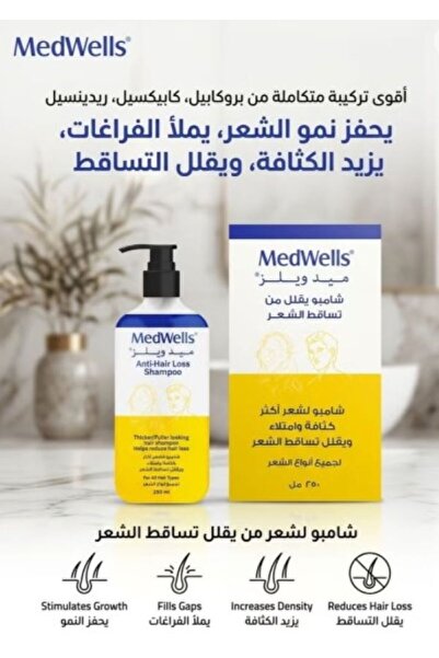 MEDWELLS Anti-Hair Loss Shampoo for All Hair Types 250ml