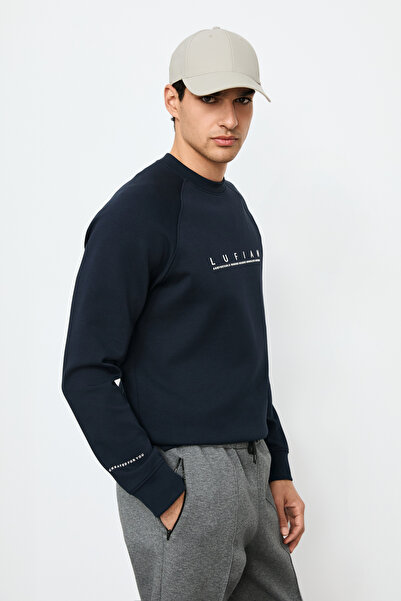 Lufian Cooper Erkek Sweatshirt Lacivert