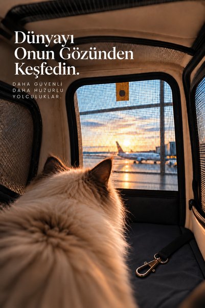 PUGALO FlexSpace Genişleyebilir Kedi ve Küçük Irk Köpek Taşıma Sırt Çantası, Fileli Hava Alan Seyahat Çantası