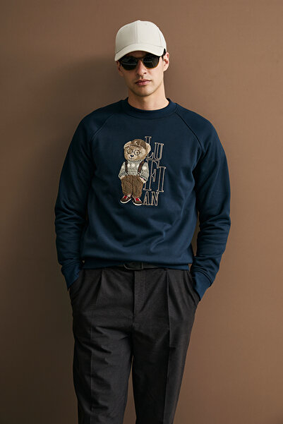 Lufian Storm Erkek Sweatshirt Lacivert