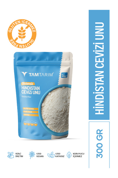 Tam Tarım Glutensiz Hindistan Cevizi Unu 300 G