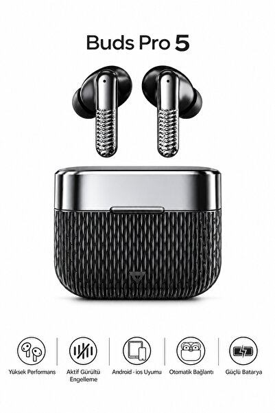Teknodrone Kablosuz Bluetooth Kulak İçi Kulaklık ANC Gürültü Engelleme Dokunmatik Kontrol Şarj Kutulu