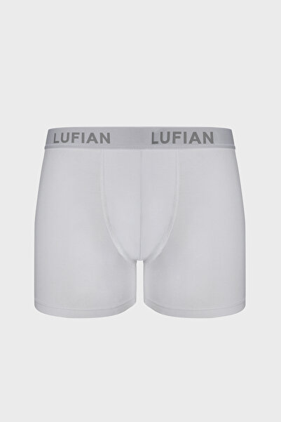 Lufian Danny Erkek Pamuklu Boxer Beyaz