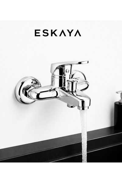 ESHOME Eskaya Chrome Sink Faucet Chrome Mix Bathroom Sink Faucet Set of 2