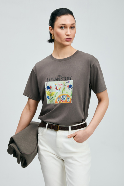 Lufian Poly Women's T-Shirt Mink