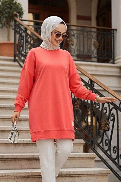Neva Style Mercan Tesettür Tunik 30644MR