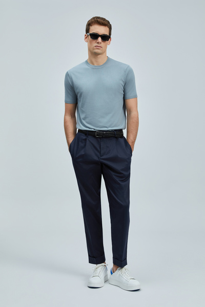Lufian Tıno Men's Modal Blend Sweater Light Green