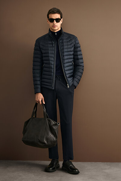 Lufian Andy Men's Goose down Inflatable Coat Navy Blue