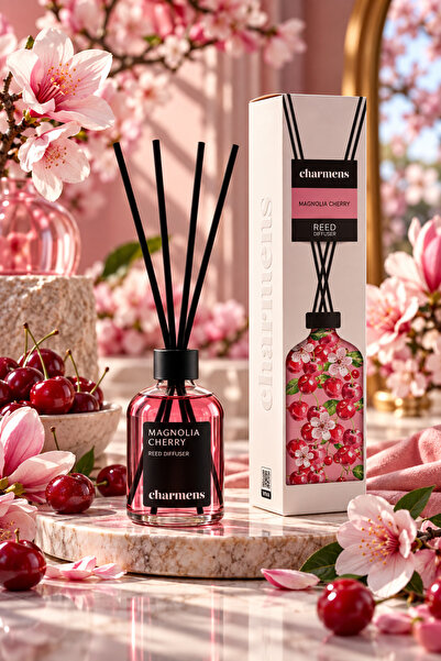 Magnolia Cherry bambu çubuklu oda ve ortam kokusu 110 Ml