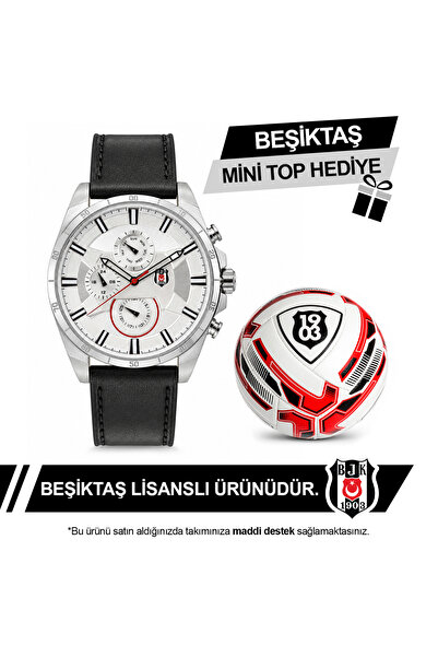 Beşiktaş Lisanslı Kol Saati B01919P-02 - BJK Mini Top Hediyeli