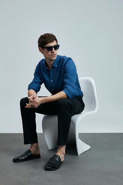 Lufian Bert Smart Erkek Chino Pantolon Slim Fit Siyah