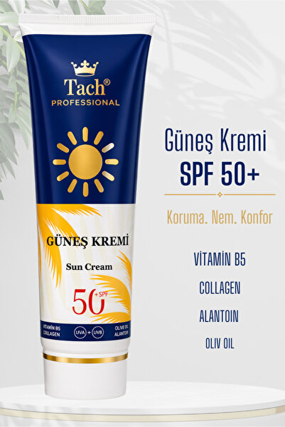 Güneş Kremi Spf50 Yüksek Koruma Ve Nemlendirici, Kolajen, Zeytinyağlı, B5 Vitaminli Sun Cream
