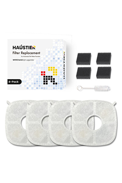 Haustier WF013 Seramik Su Sebili Uyumlu 4lü Filtre Seti