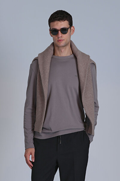 Lufian Patrice Men's Long Sleeve T-Shirt Sand