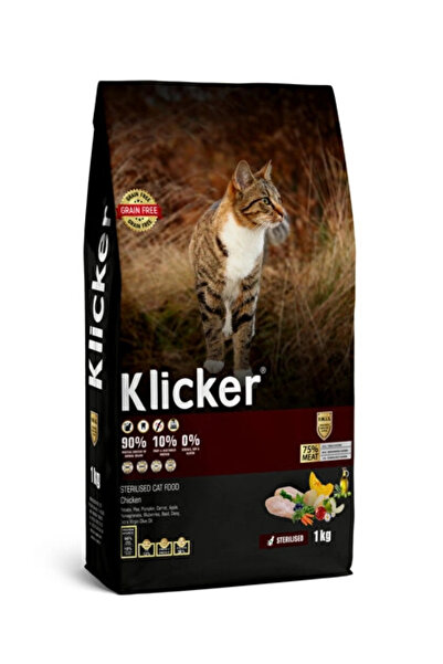 klicker Yetişkin Kedi Maması Steril Tavuklu 1 Kg