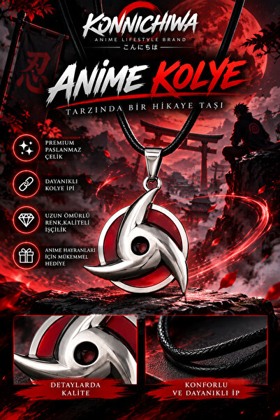 FG KONNİCHİWA NECKLACE ANIME MANGA STEEL NECKLACE