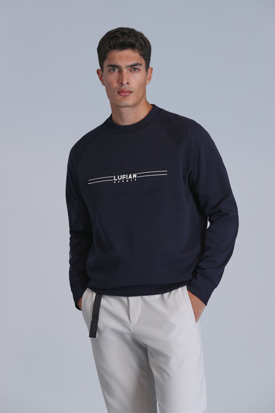 Lufian Squıre Erkek Sweatshirt Lacivert