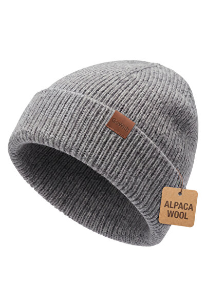 GoWith Unisex Alpaca Wool Folded Plain Beret