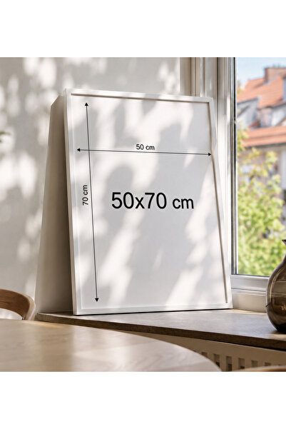 Hiruko Tasarım Atölyesi Ahşap Çerçeve Iç Ölçü 50x70 Cm Premium Frame Siyah & ...