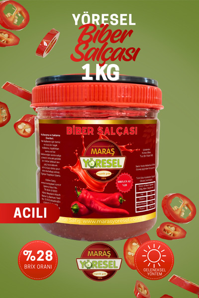 Maraş Yöresel Acı Biber Salçası (1 Kg)