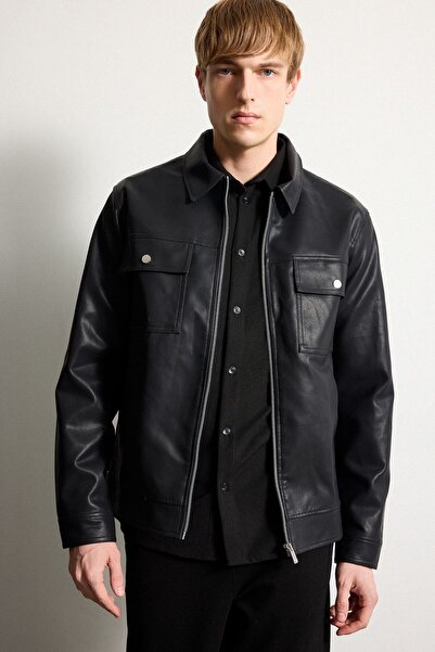 DeFacto Erkek Mont F7745AX/BK27 BLACK