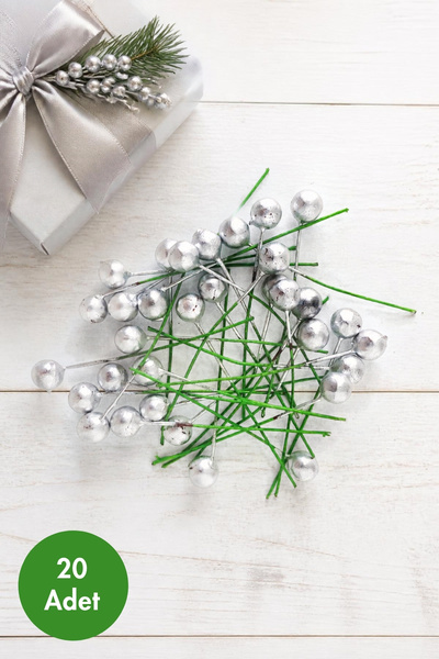 Bimotif Mini String Berry, Silver 20 Pieces