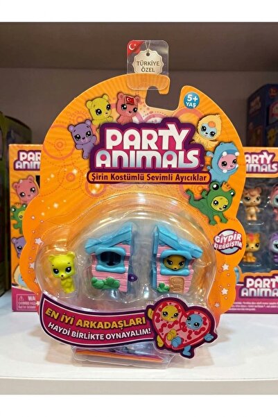 SAMATLI PARTY ANIMALS 3'LÜ FİGÜR SETİ