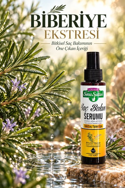 Lokman Sena Sultan Rosemary Hair Care Serum 100 ml |   Collagen Supported |   Paraben, Sulfate, and Silicone Free |   All Hair Types