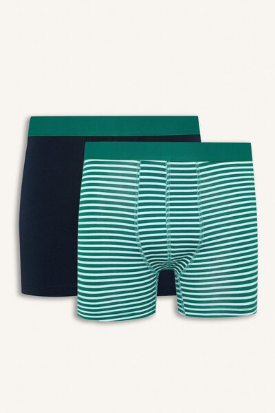 DeFacto Regular Fit Çizgili 2'li Boxer I7797AX26AU