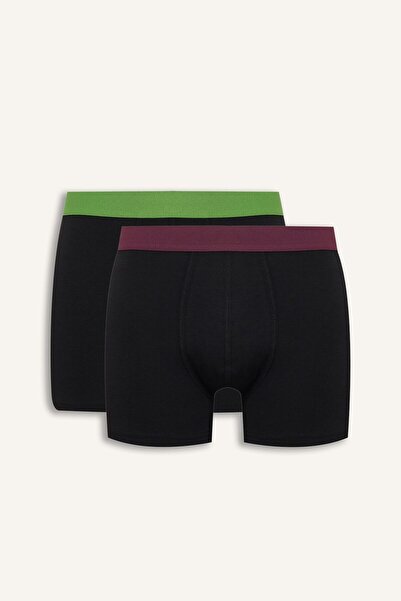 DeFacto Regular Fit Contrast Waistband Modal 2-Piece Boxer I7060Ax26Au