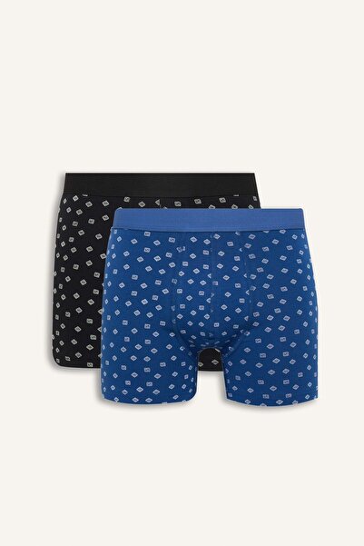 DeFacto Regular Fit Elastic Waistband 2-Piece Boxer I4024Ax26Au