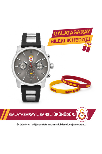 Galatasaray Lisanslı Kol Saati U21401 - GS Bileklik Hediyeli