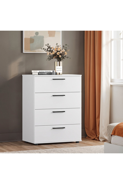 Adore Mobilya Trendline 4 Çekmeceli Şifonyer SFN-540-BB-1 Beyaz