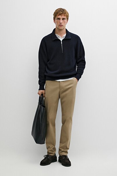 Massimo Dutti Pamuklu slim fit pantolon