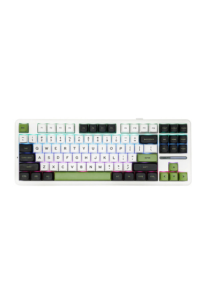 Aula F87 Mekanik Rgb Tkl Graywood V3 Switch Kablosuz Makrolu Hot Swap Klavye ...