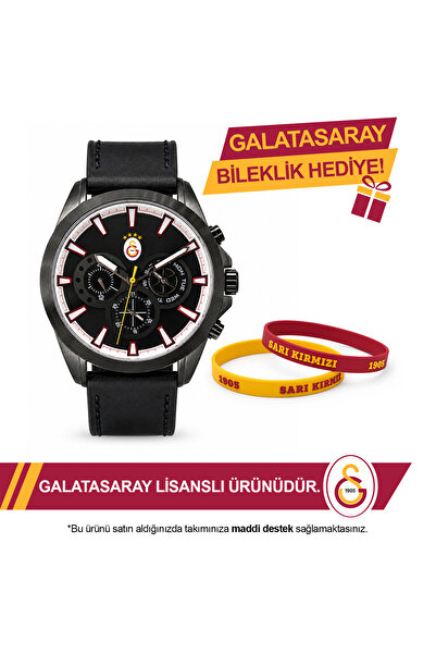 Galatasaray Lisanslı Kol Saati U21731 - GS Bileklik Hediyeli