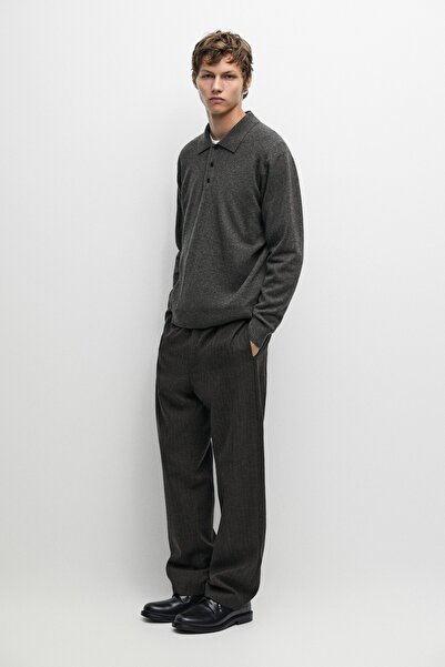Massimo Dutti Yün kaşmir karışımlı polo kazak