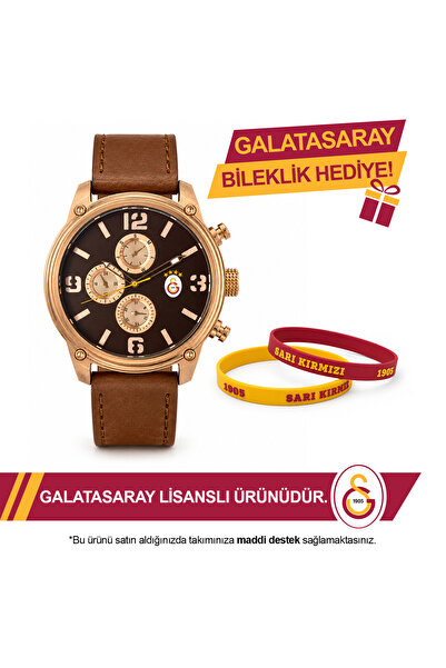 Galatasaray Lisanslı Kol Saati U21319 - GS Bileklik Hediyeli