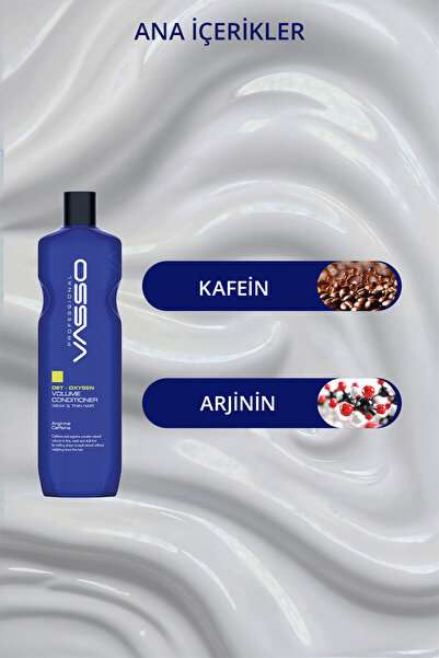 VASSO WOMEN Ince Telli Saçlar Için Hacimlendirici Saç Kremi - Vasso Det Oxygen Volume Conditioner 460 Ml